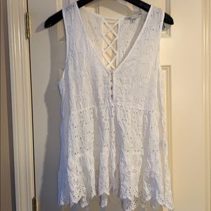 American Eagle Eyelet Tunic